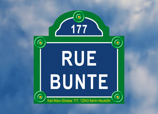 Rue Bunte logo by David John